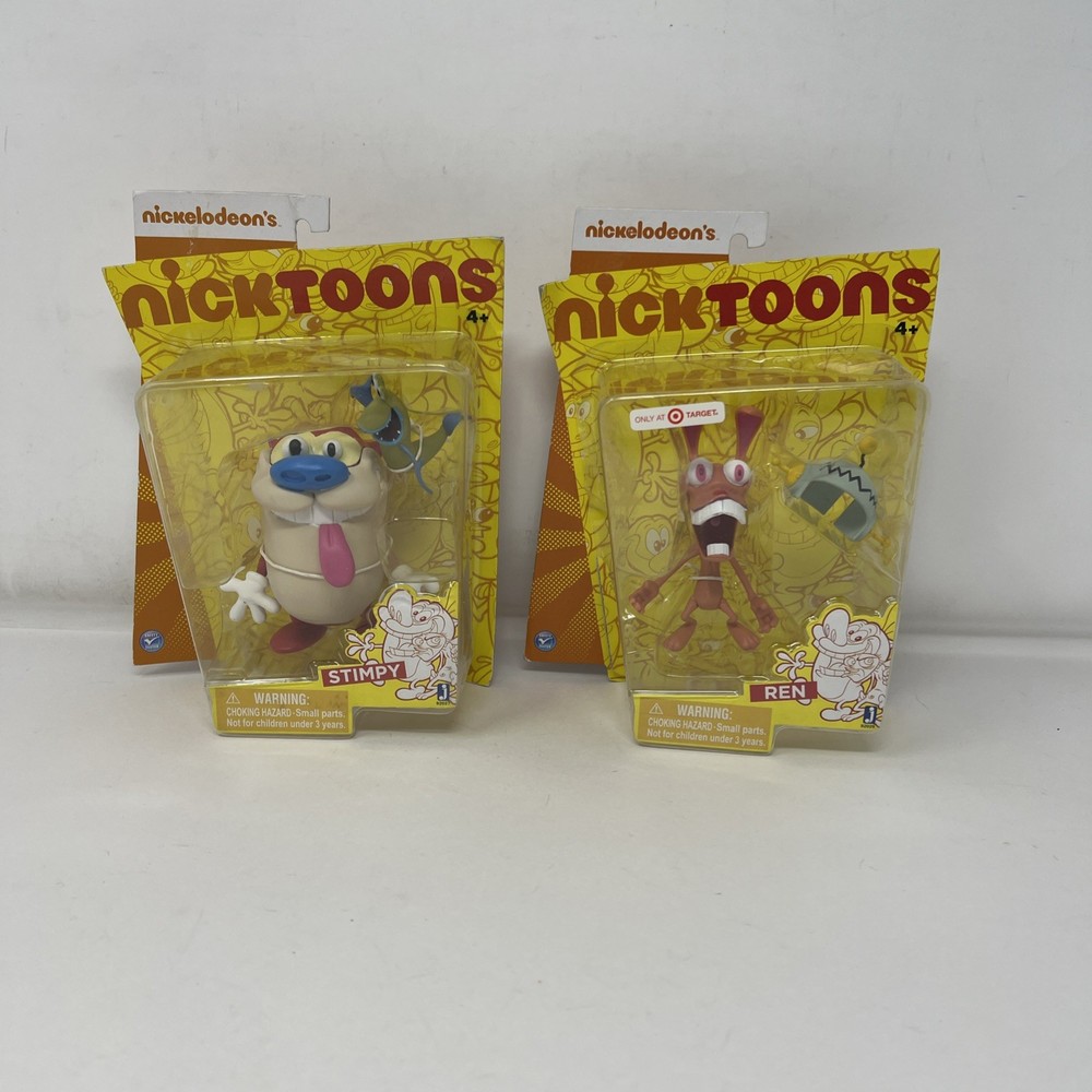 2012 Jazwares Nickelodeon’s Nicktoons Ren & Stimpy Figure Set New Box Damage