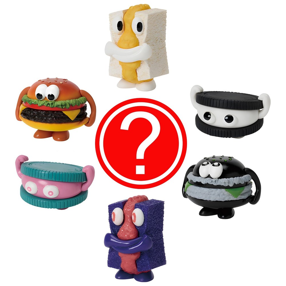 Stand Stones Burger Cookie Food Mini Figure 1 Random Blind Box Capsule Toy