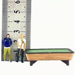 1:64 Scale Mini Pool Table Model Suitable Resin Scale Scenes Props Trendy