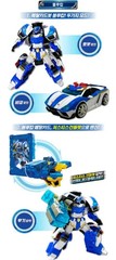 Metal Cardbot Alpha Set BLUE COP + Random 1 Robot Figure SamG Entertainment