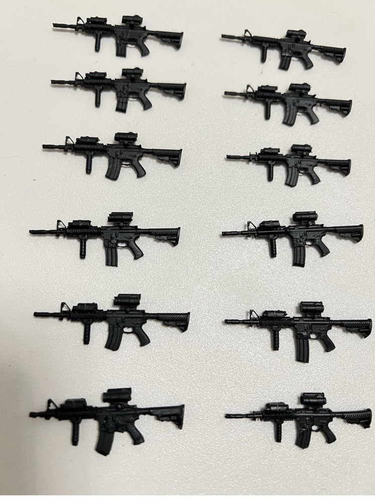 1/18 Joytoy Rifle (12Guns)For JoyToy Acid Rain, Planet Green, 3.75 inches Figure