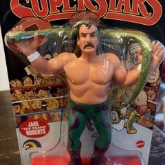JAKE THE SNAKE ROBERTS LJN WWE WWF Series 3 *Black Card* IN HAND