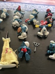 Schleich Smurf Pre Owned Lot 16 Pieces 13 Figurines 1979-1980s
