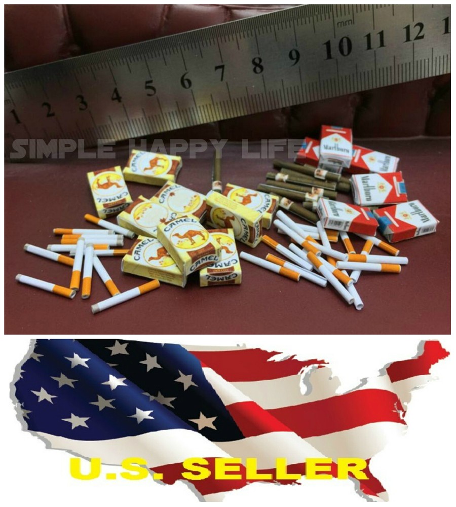 1/6 Cigarette pack set Paper for 1/6 Figure phicen Hot toys Dragon DID ❶USA❶