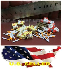 1/6 Cigarette pack set Paper for 1/6 Figure phicen Hot toys Dragon DID ❶USA❶