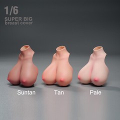 1/6 Female Big Huge Breast Cover Replacement Model For 12”PH TBL Figure Body