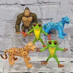 Vintage Rain Forest Cafe Action Figures Lot Of 5 Advertising Meal Toys