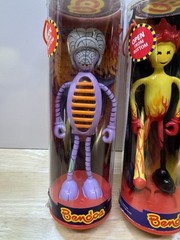 Bendos Lot of 5 Action Figures with a Twist Flashy Santa Big Brain Stinkbug