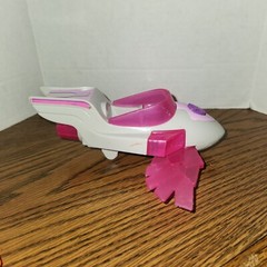 PAW Patrol Mighty Pups Charged Up SKYE Pink Deluxe Vehicle Light Sound Jet Plane