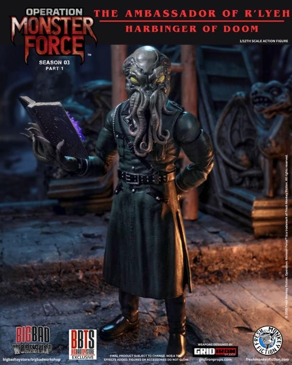 OPERATION MONSTER FORCE 6″ 1:12 THE AMABSSADOR OF R’LYEH ACTION FIGURE MISB