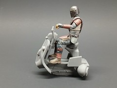 CUSTOM SCI FI SCOOTER SPEEDER VESPA 1:18 scale diorama GI JOE STAR WARS