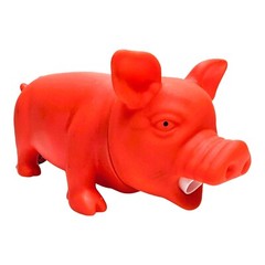 8″ Snorting Colored Rubber Pigs (Pink, Blue, Red, Purple) Squeezable Noisemakers