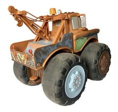 2014 Jakks Tow Mater Talking Toy Disney Cars Push and Pull Truck w/ Chain WORKS