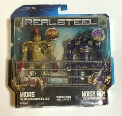 Real Steel Jakks Pacific 7.5 Inches Noisy Boy Vs Midas 2 Pack Punching Action!