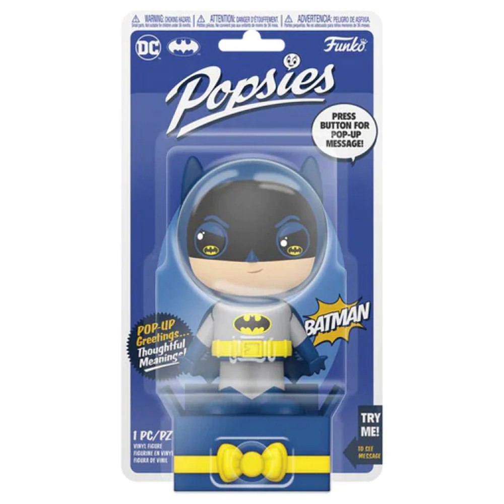 Batman Blue Suit Popsies 5 Inches Tall Premium Quality Ages 6 Years and Up
