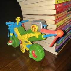 Vintage 1992 TMNT Raphael Muta Bike Action Figure Vehicle Motorcycle Complete