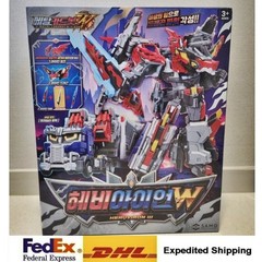 Metal Cardbot W HEAVY IRON W Transforming Robot Trailer Cargo Truck Car+ Express