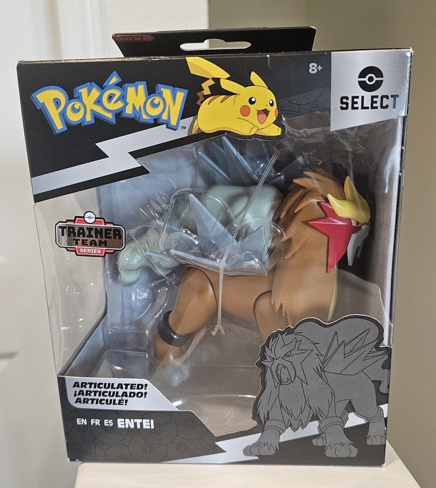 Jazwares Pokemon Select Series 7 Articulated 6″ ENTEI Action Figure-Trainer Team