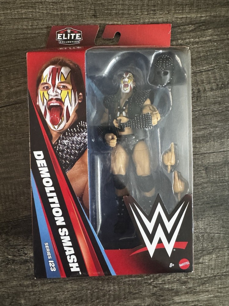 Mattel WWE Elite Collection Demolition Smash Action Figure w/ Mask, Hands