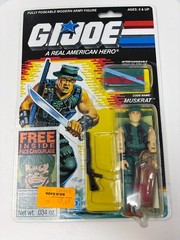 G.I. Joe ARAH Muskrat v1 Series 7 MOC Hasbro 1988 UPC CUT READ