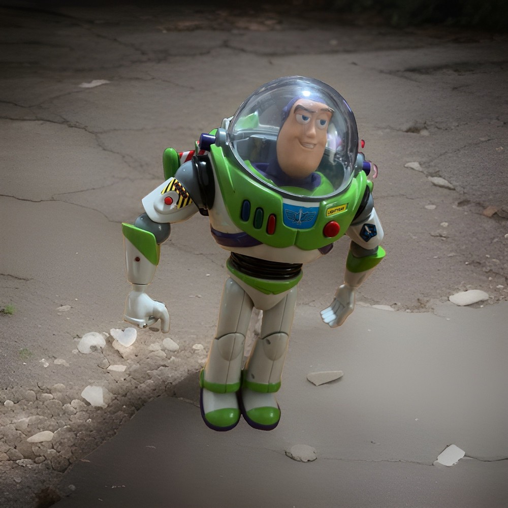 Vintage Disney Toy Story 12” Buzz Lightyear Thinkway Toys en 1995 Read Descripti