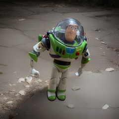 Vintage Disney Toy Story 12” Buzz Lightyear Thinkway Toys en 1995 Read Descripti