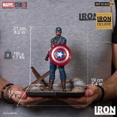 Iron Studios Avengers Captain America 1/10 Statue MCU 10 Years Exclusive US SHIP