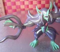 Action figure, Pokemon purple and green character, 4″h, 2021 by Jazwares LLC