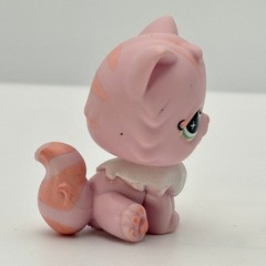 Littlest Pet Shop 460 Persian Cat 1 2007 Pink Star Eyes Blue Magnet G2 Fanciest