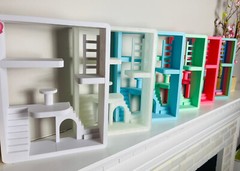 Pink Smiski House Shelf | Mini Figure Room Display | Kawaii Decor | Sonny Angels