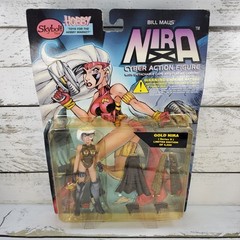 SkyBolt Toys Nira X Cyber Angel Gold Edition Nira 1997 6″ Vintage Figure New