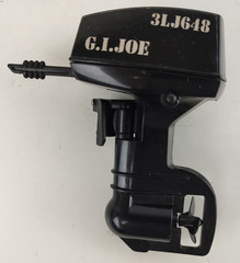 1995 Hasbro GI JOE NAVY SEAL Hard Plastic Raft Boat Motor Used