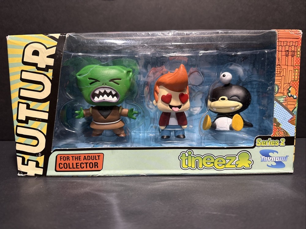 Futurama Tineez Series 2 Three Piece Figure Set Collectible Stylized Action Fig