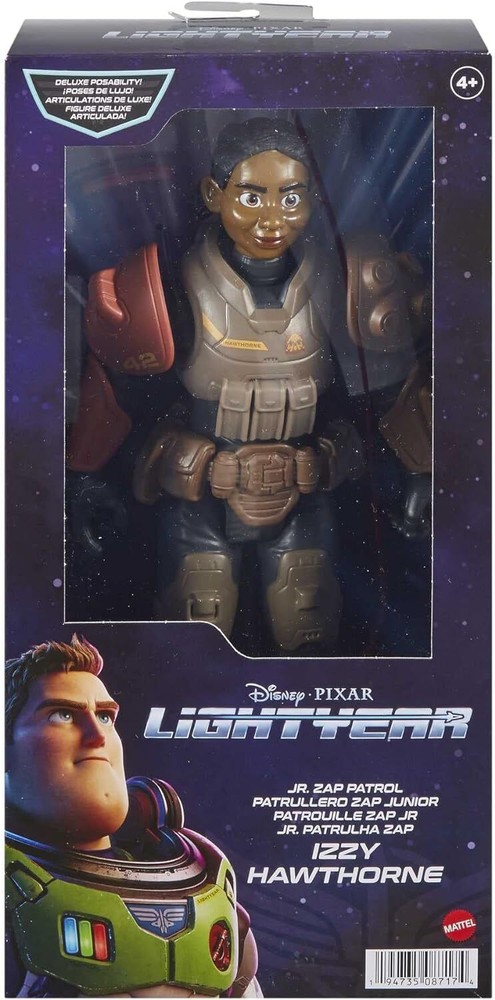 New IZZY HAWTHORNE Lightyear 12″ ACTION FIGURE Disney Pixar Mattel 14 Joints NIB