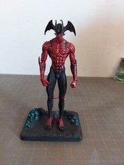 Fewture Devilman Tribal Amon Devil man Rare Figure Go Nagai 10″ Loose Red Black
