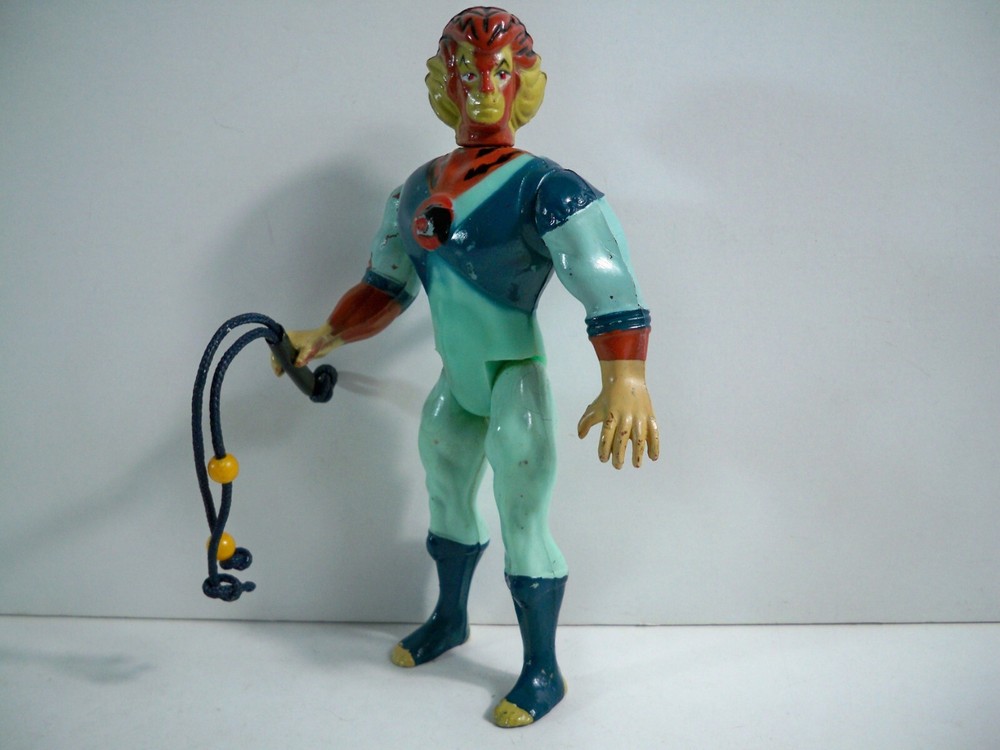 K23i05281 TYGRA BRAZIL 100% COMPLETE GLASSLITE THUNDERCATS 1985 ORIGINAL FIGURE