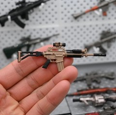 1/12 Scale Alloy M4 Ak47 Gun Munitions Model Scene for 6″ Action Figure Body