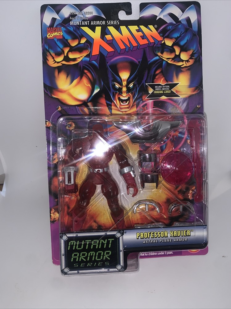 Marvel Comics X-MEN Mutant Armor Series: PROFESSOR XAVIER Figure w/Trading Card!
