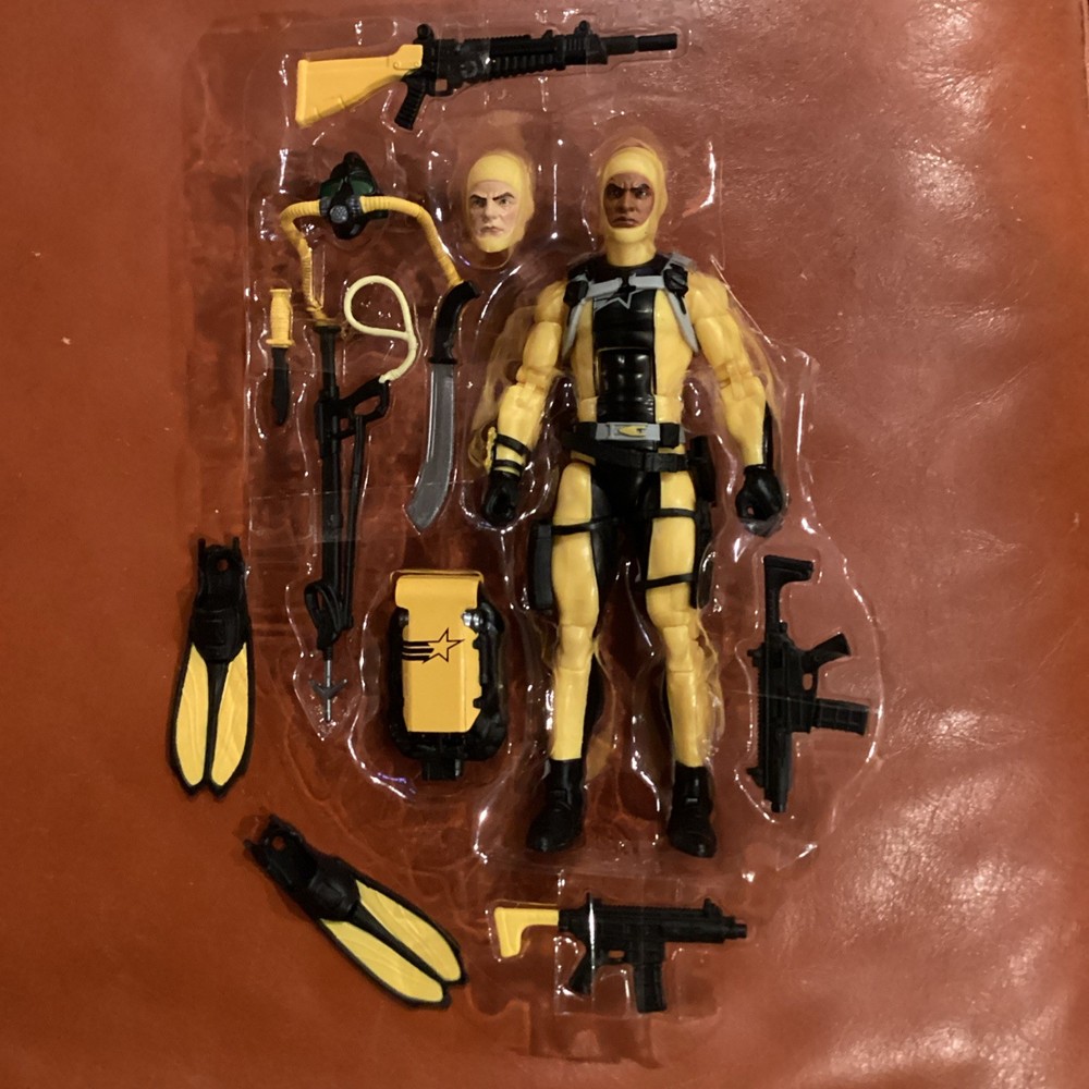#169 Yellow Only G.I. Joe Classified Figure No Cobra Diver M.A.S.S. Target