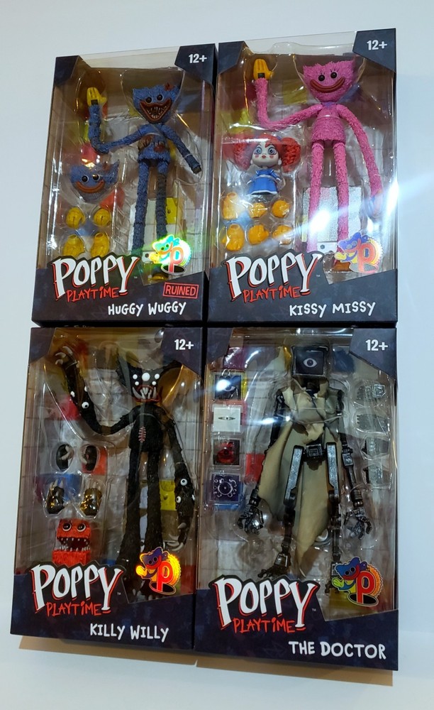 McFarlane Poppy Playtime Figure Set – The Dr Huggy Wuggy Killy Willy Kissy Missy