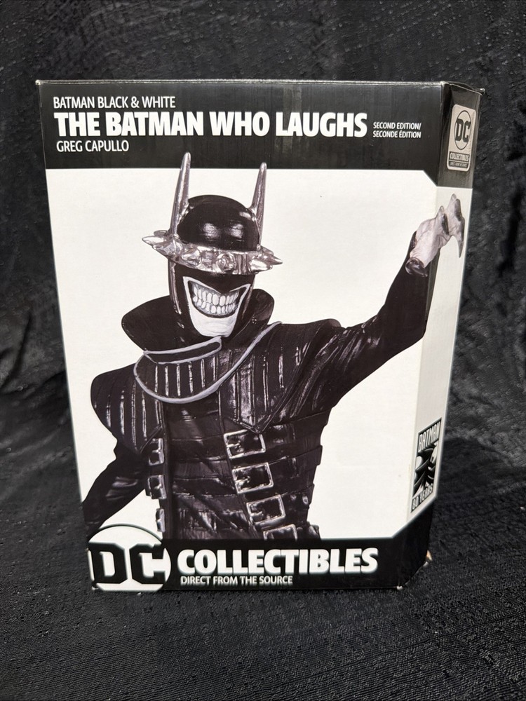 THE BATMAN WHO LAUGHS (DC Collectibles) — Greg Capullo Black White Figure 2ndED