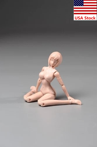 86TOYS T86-ST04-A 1/12 Female Pale Huge Bust Jointed Body 6″Action Figure Model