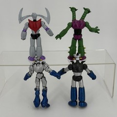Rare! Mazinger Z Set Of 4 Figures Vintage Mexican Bootleg Mazor Z Garada K7