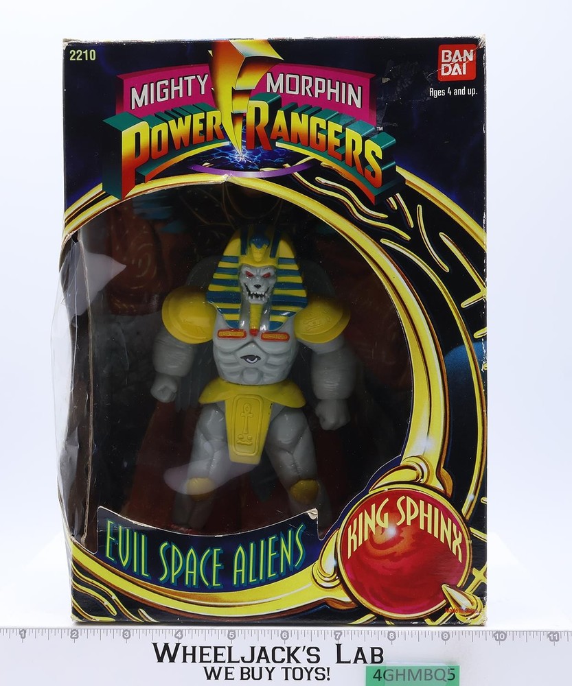 King Sphinx Evil Space Alien Mighty Morphin Power Rangers 1993 Bandai 8″ Figure
