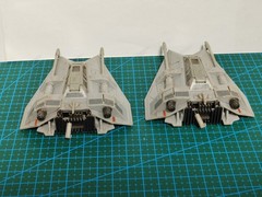 2 PCS STAR WARS Micro Galaxy Squadron SNOWSPEEDER W RARE CHASE LOOSE.