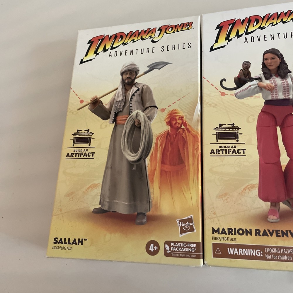 Lot of 4 Indiana Jones Adventure Series 6″ Figures Sallah Kazim Marion Toht NEW