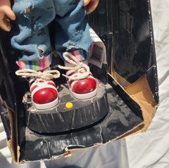 Bride Of Chucky Animated Chucky Doll Figure Talk Movement Gemmy Box Worn Works
