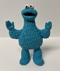 Sesame Street PVC Figures 1980s Cookie Monster Bert Applause 5.5″ Lot