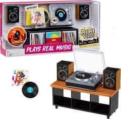 MGA’s Miniverse Real Music Record Player Mini Collectibles Mini Playable Record