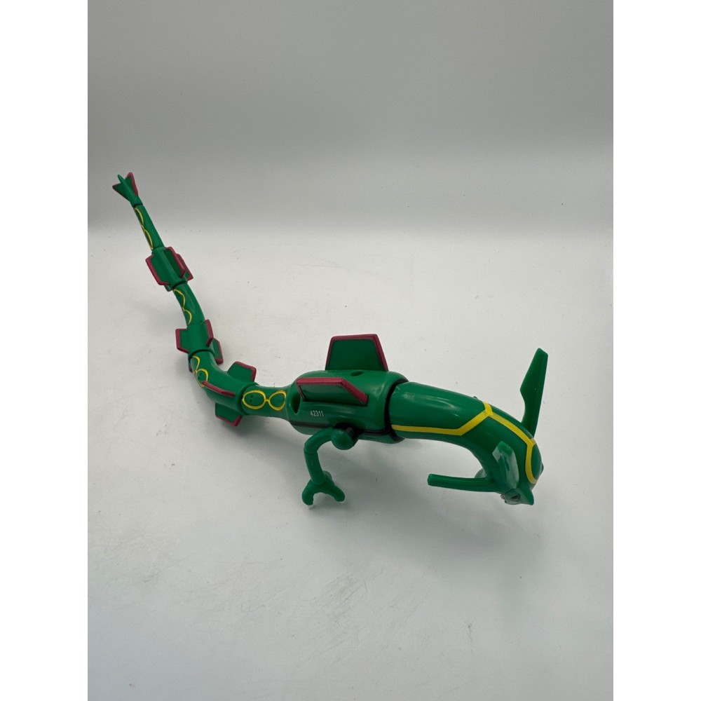 Pokemon Rayquaza Action Figure Toy Green Yellow Red